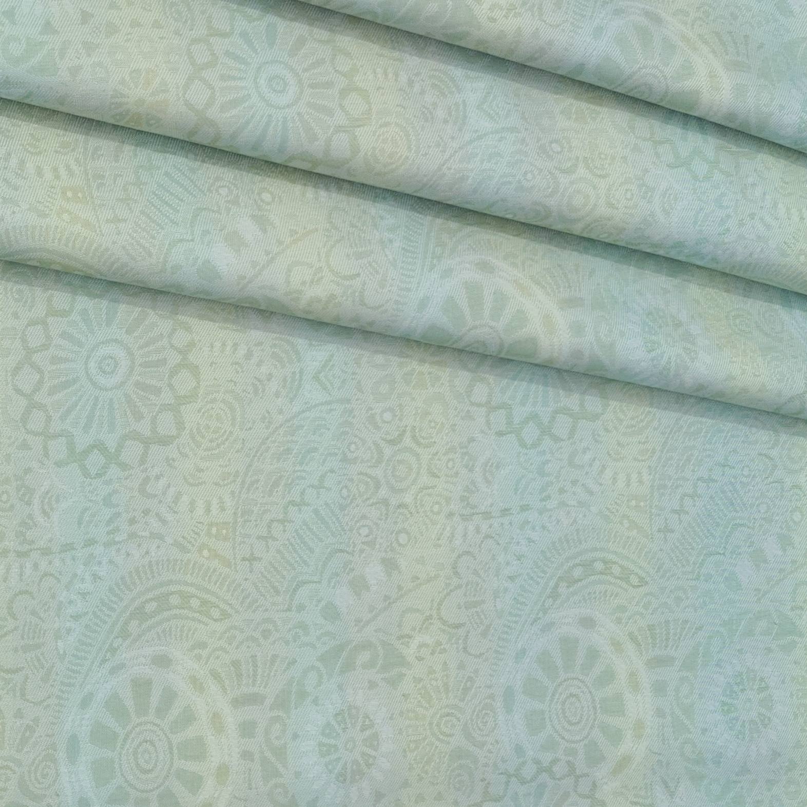 Shirt Fabric Soktas Finest Giza Cotton Jacquard Colour Light Green